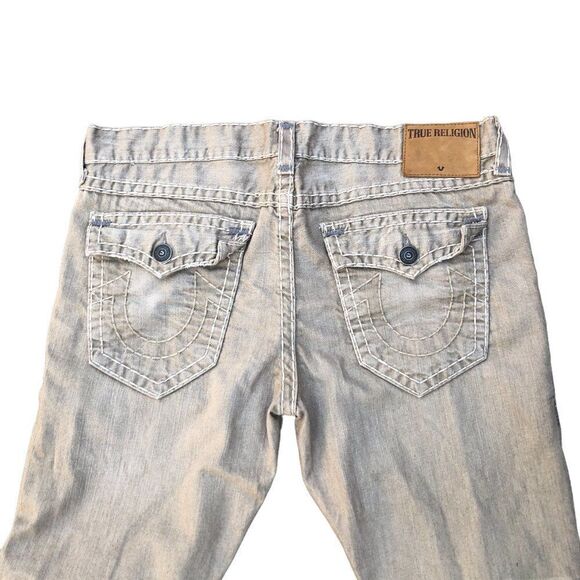 RARE True Religion Jeans Size 42 RICKY FLAP T Brown - Picture 2 of 12